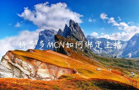 拼多多MCN如何綁定主播